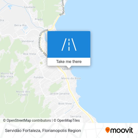 Servidão Fortaleza map