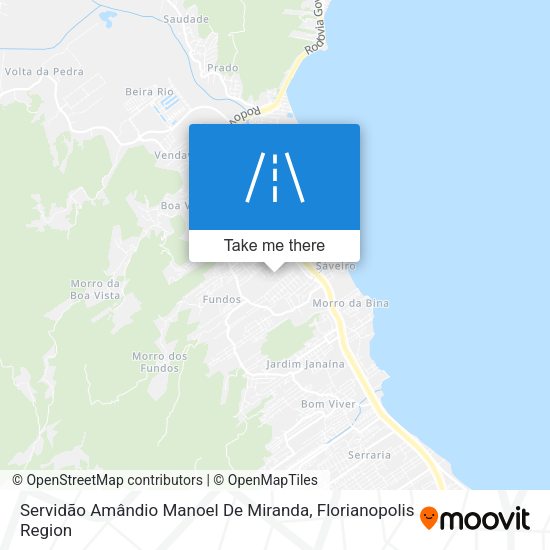 Servidão Amândio Manoel De Miranda map