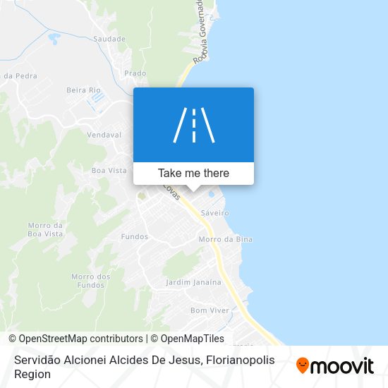 Servidão Alcionei Alcides De Jesus map