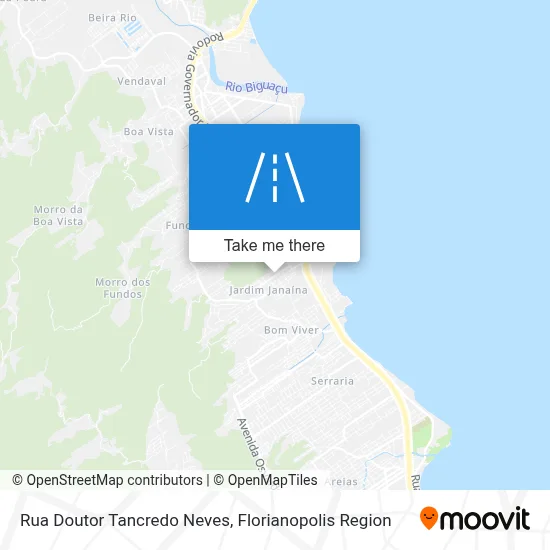 Rua Doutor Tancredo Neves map