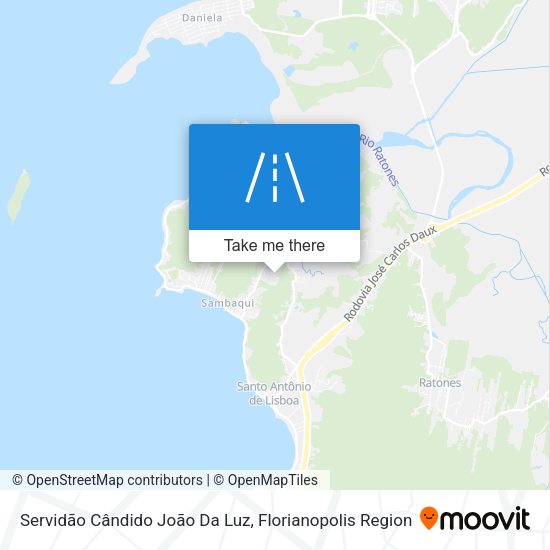 Servidão Cândido João Da Luz map