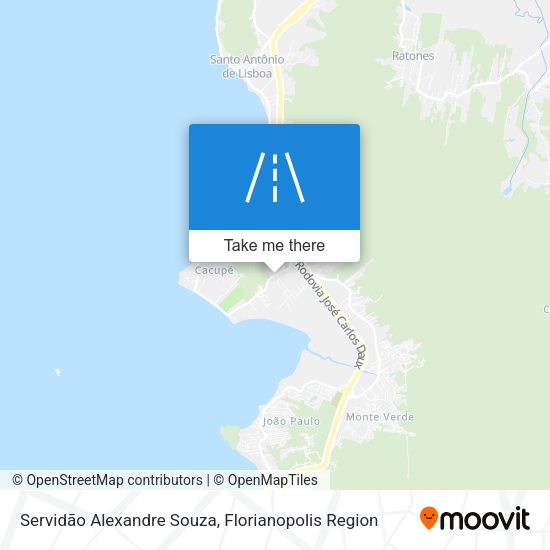 Servidão Alexandre Souza map