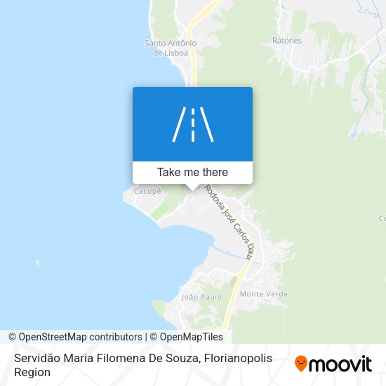 Servidão Maria Filomena De Souza map