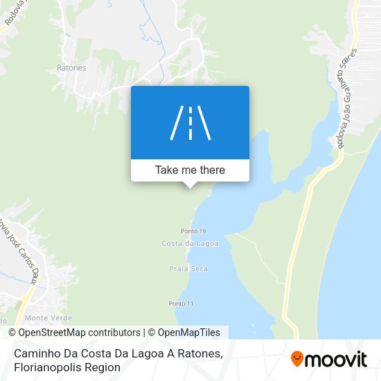 Caminho Da Costa Da Lagoa A Ratones map