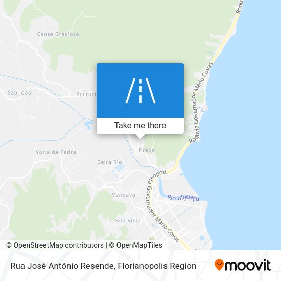 Rua José Antônio Resende map