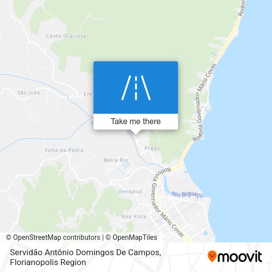 Servidão Antônio Domingos De Campos map