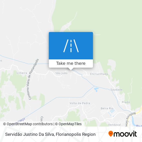 Servidão Justino Da Silva map