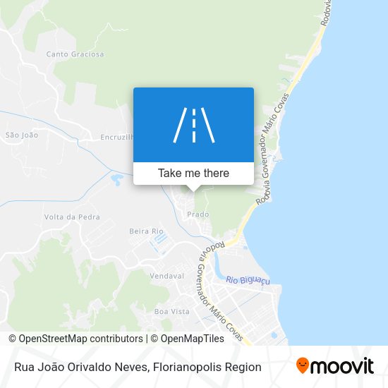 Rua João Orivaldo Neves map