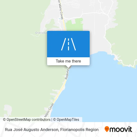 Rua José Augusto Anderson map