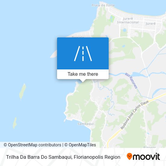 Trilha Da Barra Do Sambaqui map