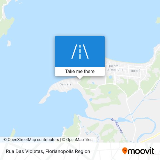 Rua Das Violetas map