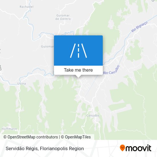Servidão Régis map