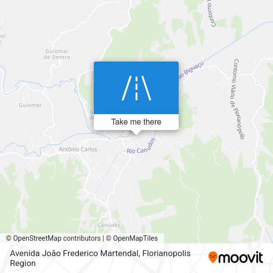 Avenida João Frederico Martendal map