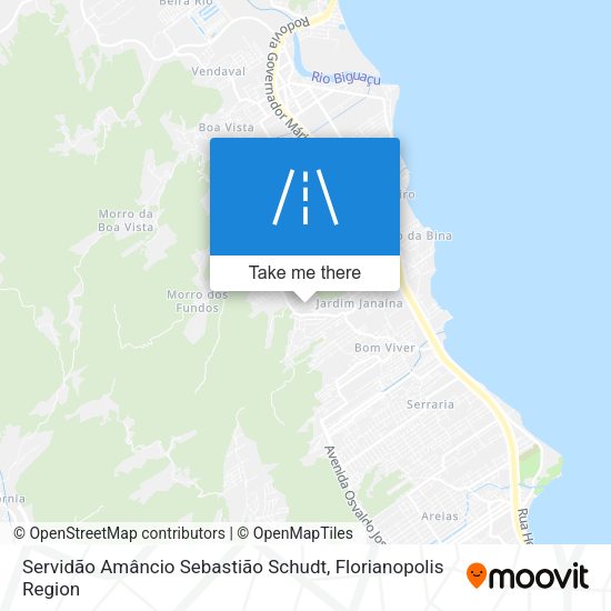 Servidão Amâncio Sebastião Schudt map