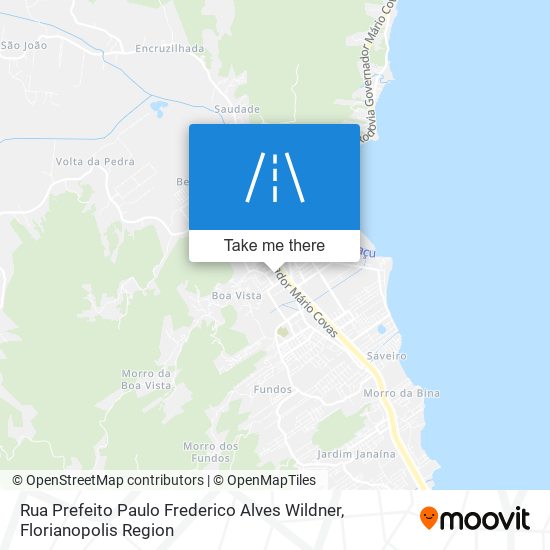 Mapa Rua Prefeito Paulo Frederico Alves Wildner