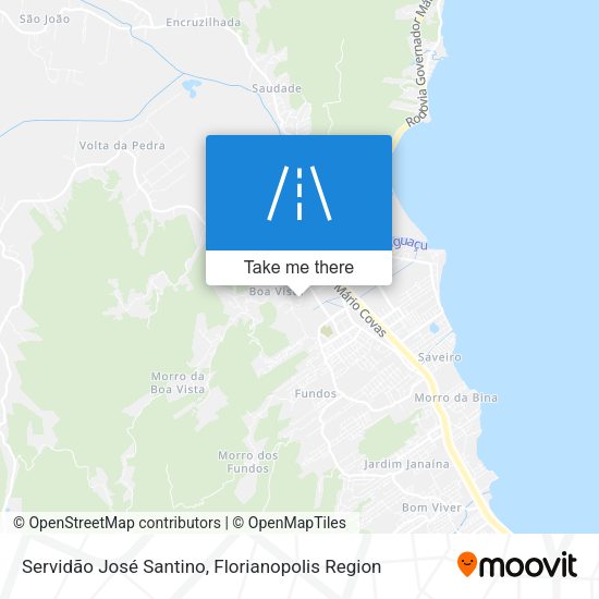 Servidão José Santino map
