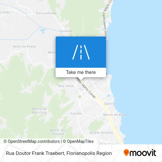 Rua Doutor Frank Traebert map