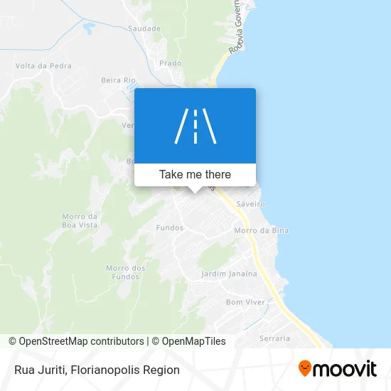 Rua Juriti map