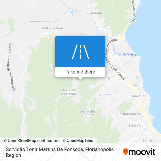 Servidão Tonir Martins Da Fonseca map