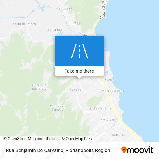 Rua Benjamin De Carvalho map