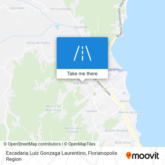 Escadaria Luiz Gonzaga Laurentino map
