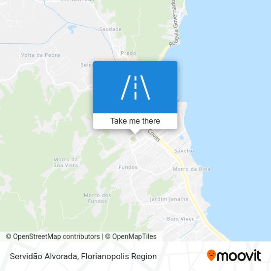 Servidão Alvorada map