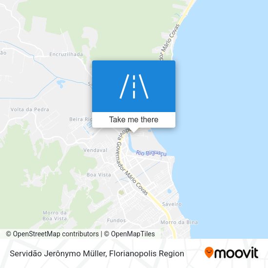 Servidão Jerônymo Müller map