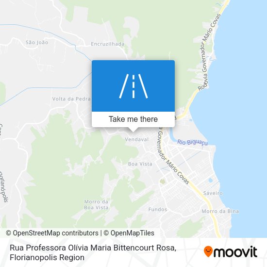 Rua Professora Olívia Maria Bittencourt Rosa map