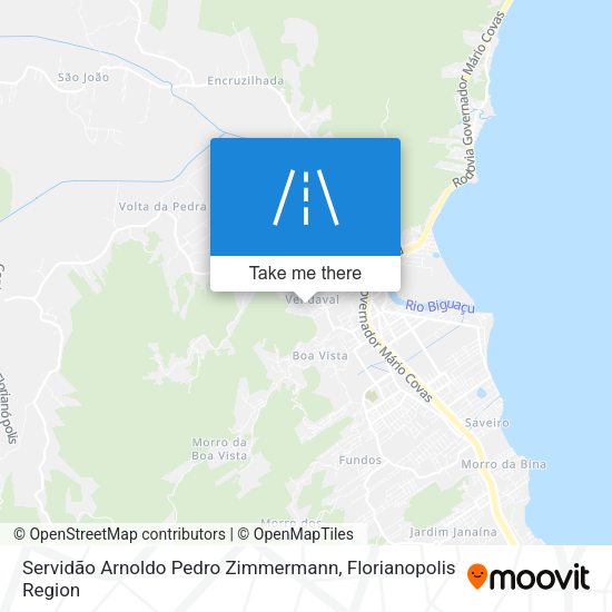 Servidão Arnoldo Pedro Zimmermann map