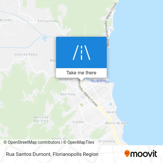 Rua Santos Dumont map
