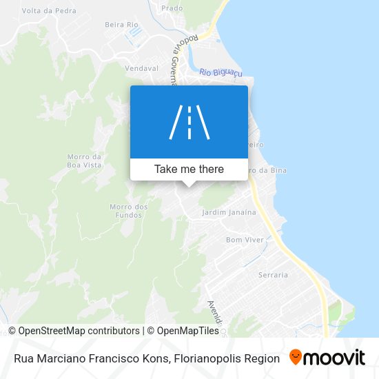 Rua Marciano Francisco Kons map