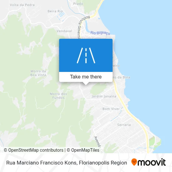 Rua Marciano Francisco Kons map