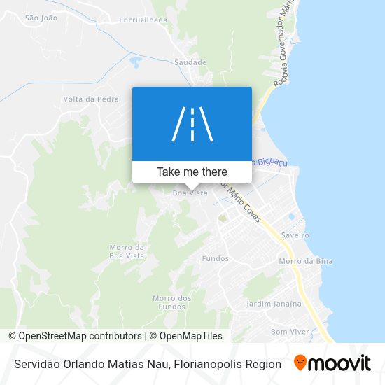 Servidão Orlando Matias Nau map