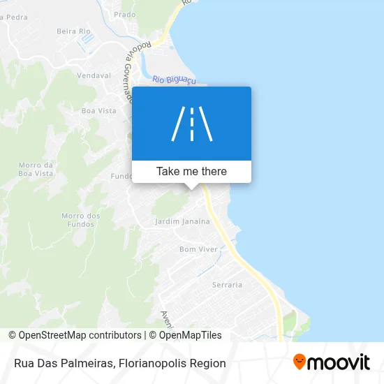 Rua Das Palmeiras map