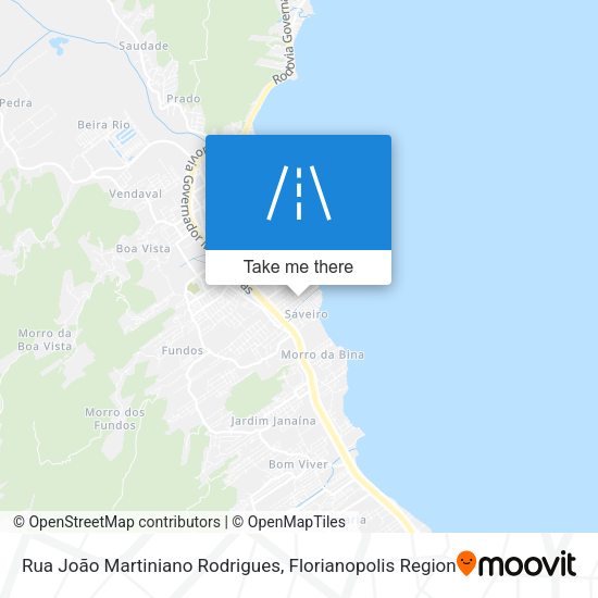 Rua João Martiniano Rodrigues map