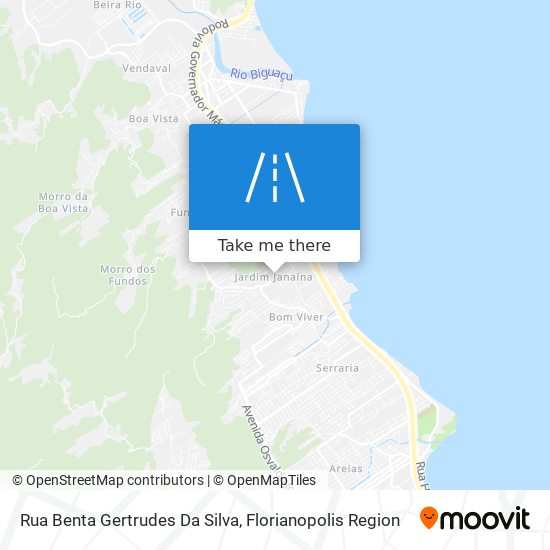 Mapa Rua Benta Gertrudes Da Silva