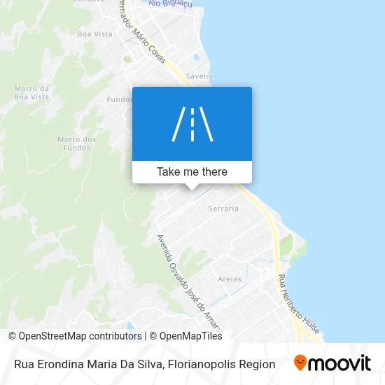 Rua Erondina Maria Da Silva map