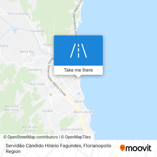 Servidão Cândido Hilário Fagundes map