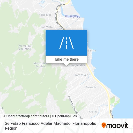 Servidão Francisco Adelar Machado map