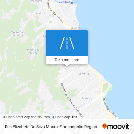 Mapa Rua Elizabete Da Silva Moura