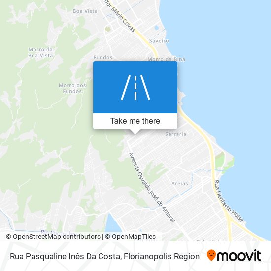 Mapa Rua Pasqualine Inês Da Costa