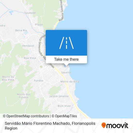 Servidão Mário Florentino Machado map