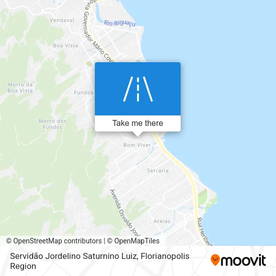 Servidão Jordelino Saturnino Luiz map