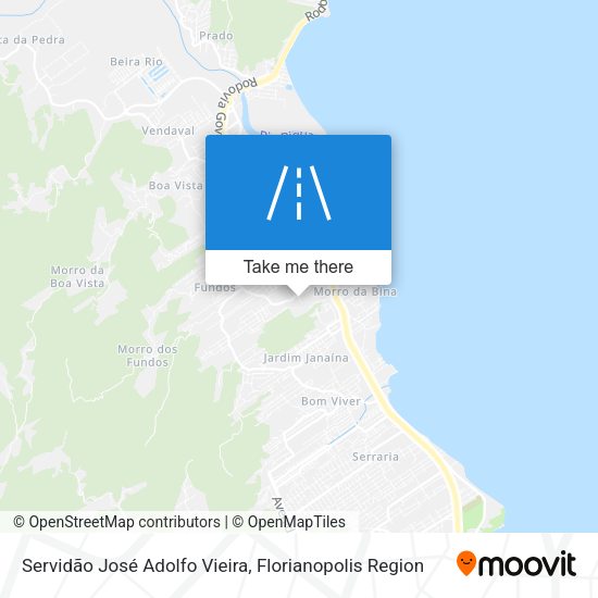 Servidão José Adolfo Vieira map
