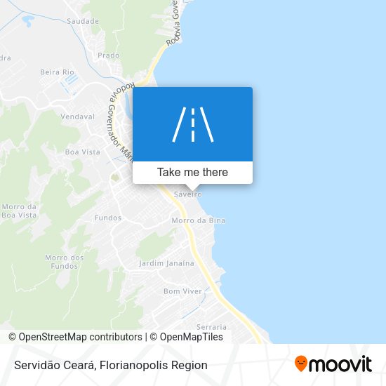 Servidão Ceará map