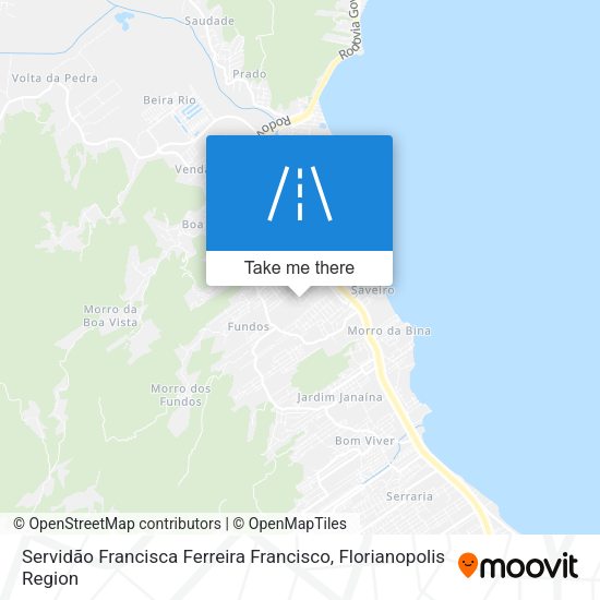 Servidão Francisca Ferreira Francisco map