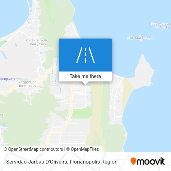 Servidão Jarbas D'Oliveira map