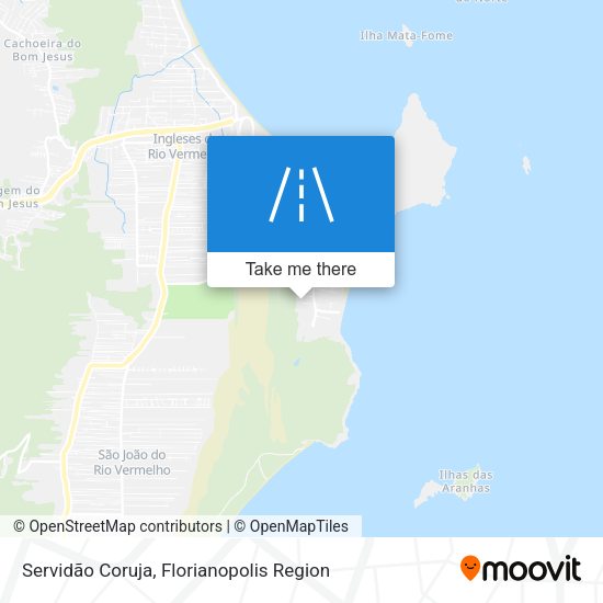 Servidão Coruja map