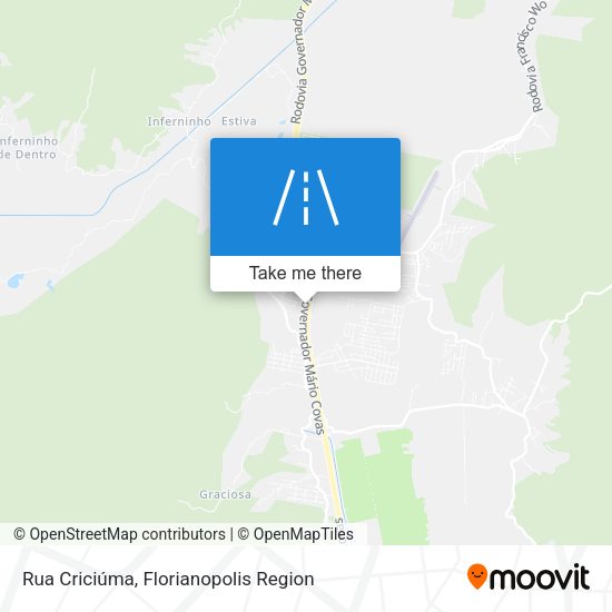 Rua Criciúma map