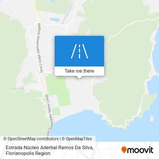 Estrada Núcleo Aderbal Ramos Da Silva map